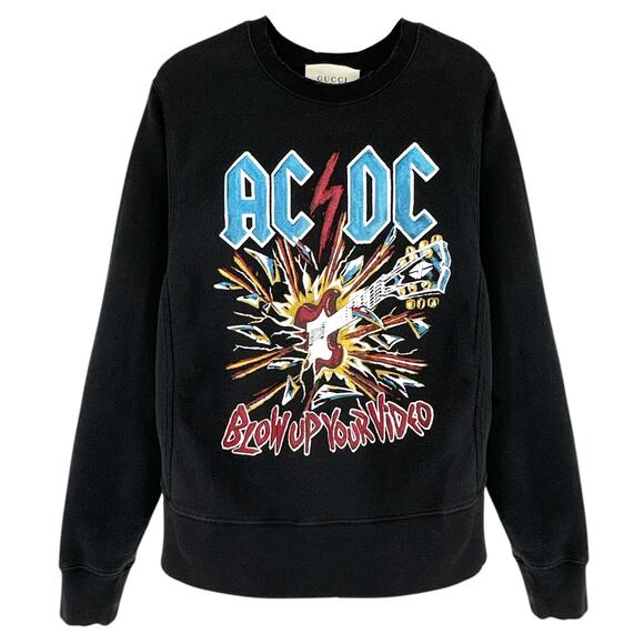 GUCCI AC/DC Logo Sweatshirt XS - Picture 1 of 14